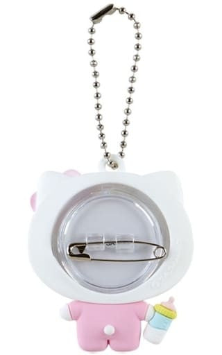 Hello Kitty SWIMMER × Sanrio Characters Secret P Badge Mascot Keychain