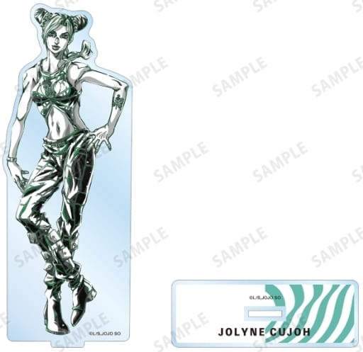 Jolyne Cujoh Ani-Art BLACK LABEL BIG Acrylic Stand - JoJo's Bizarre Adventure: Stone Ocean - ARMA BIANCA - Approx. 16.3 x 6.2 cm
