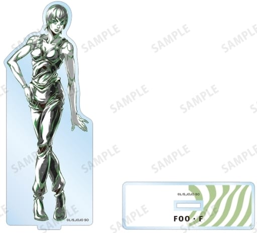Foo Fighters Ani-Art BLACK LABEL BIG Acrylic Stand - JoJo's Bizarre Adventure (ARMA BIANCA, Approx. 16.3 x 6.2 cm)
