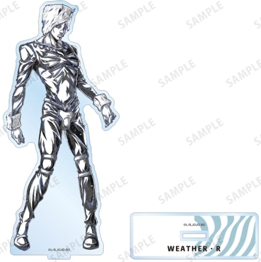 Weather Report Ani-Art BLACK LABEL BIG Acrylic Stand - JoJo's Bizarre Adventure: Stone Ocean (ARMA BIANCA) Pre-owned Approx. 16.3 x 6.2 cm