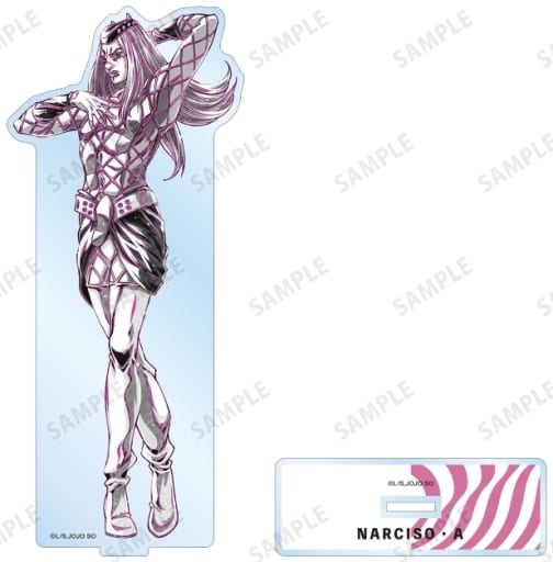 Narciso Anasui Ani-Art BLACK LABEL BIG Acrylic Stand - JoJo's Bizarre Adventure (ARMA BIANCA) Approx. 16.3 x 6.2 cm - Pre-owned