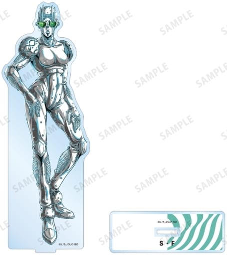 Stone Free Ani-Art BLACK LABEL BIG Acrylic Stand - JoJo's Bizarre Adventure: Stone Ocean (Approx. 16.3 x 6.2 cm) - ARMA BIANCA - Pre-owned