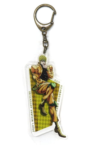 DIO Illustrated Acrylic Keychain - JoJo's Bizarre Adventure 10th Anniversary Exhibition (Benelic) Approx. 100 x 45 mm - Pre-owned