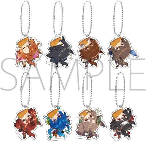 Umamusume: Pretty Derby Kapurikko Acrylic Keyholder Collection Vol.2 — Full 8-Piece Set (Movic) — Approx. 5.5×6.5 cm — Pre-owned