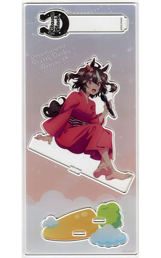 Kitasan Black Acrylic Stand (Relax time) - Umamusume Pretty Derby Season 3 NAMCO Promotion Character Pop Store by Bandai Namco Amusement — 130×297mm Event Acrylic Stand