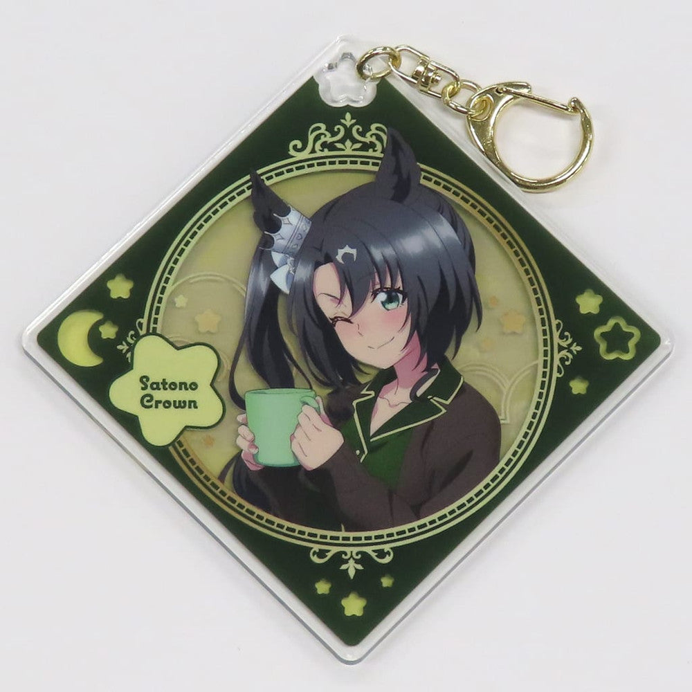 Satono Crown Acrylic Keychain (Relax time) - Umamusume: Pretty Derby Season 3 NAMCO Promotion Character Pop Store - Bandai Namco Amusement - 80mm