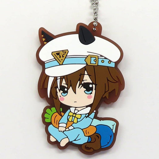 Cheval Grand Clear Rubber Mascot Keychain - Umamusume Pretty Derby Season 3 Relax Time - Bandai Namco Amusement Limited (6cm, PVC, Pre-owned)