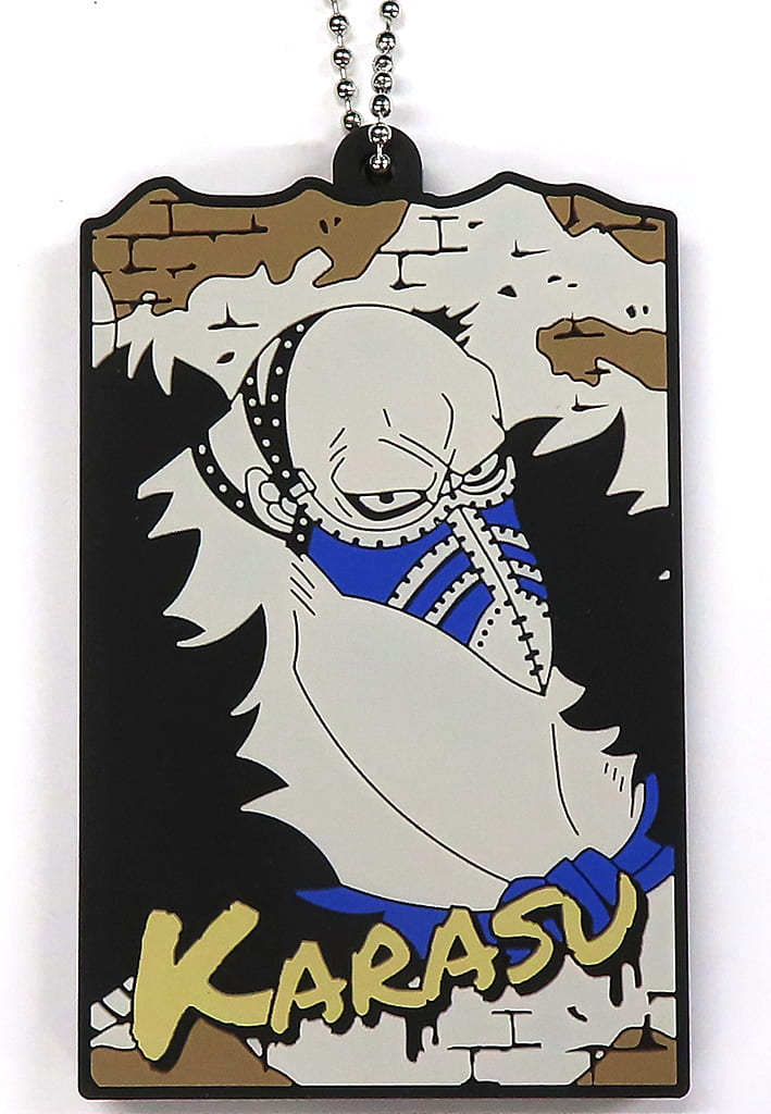 Karasu Rubber Stand Keychain H Prize from ONE PIECE: Revolutionary Army Collection by BANDAI SPIRITS, Approx. 8 cm, Pre-Owned