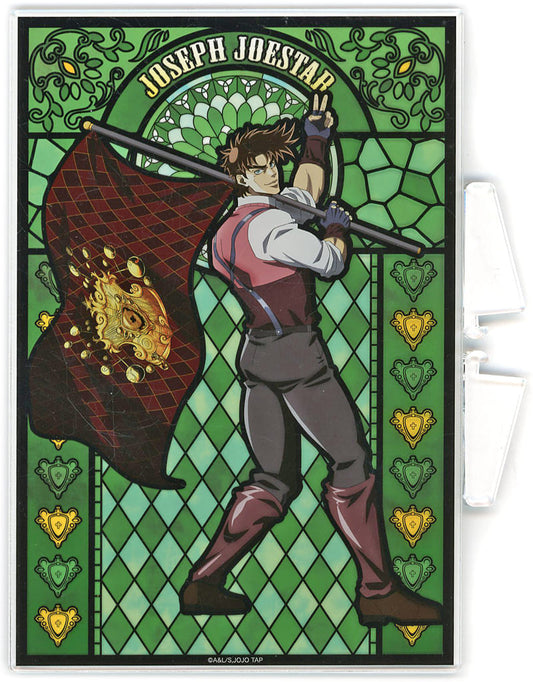 Joseph Joestar Acrylic Board A Prize - JoJo's Bizarre Adventure JOJO WORLD Quizzes Mini Game (Approx. 143 x 210 mm)
