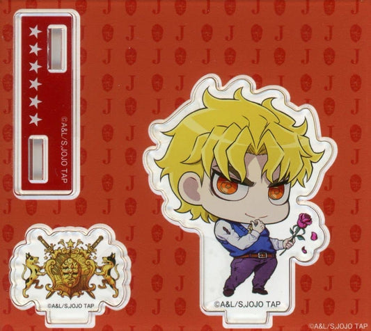 Dio Acrylic Stand - JoJo's Bizarre Adventure JOJO WORLD Quizzes Mini-Game B Prize (Bandai Namco Amusement) Approx. 90 x 80 mm - Pre-owned