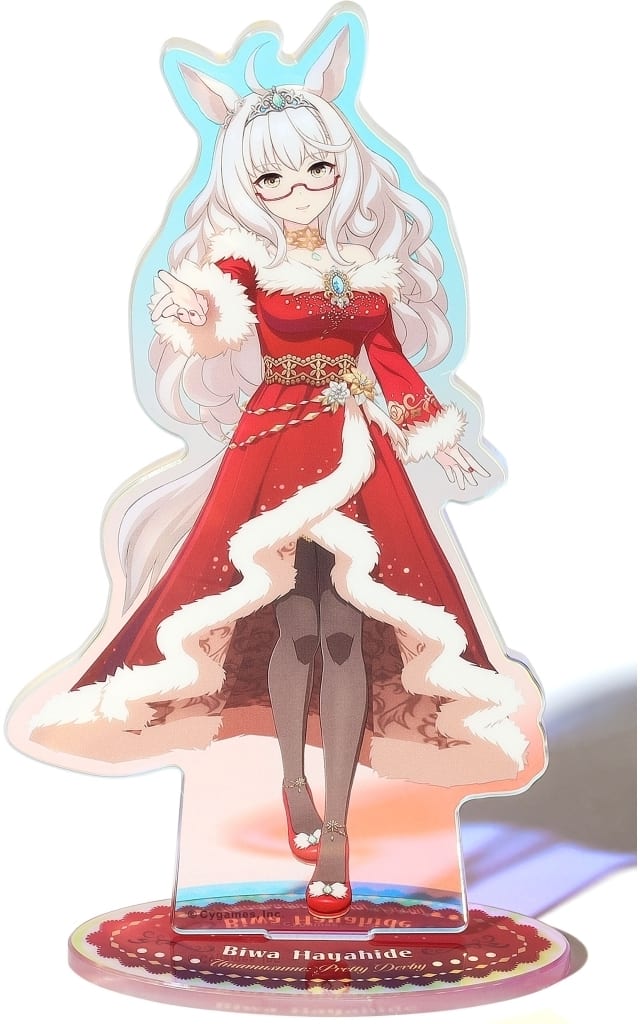 Biwa Hayahide Aurora Acrylic Stand (Noel Rouge Carol) - Umamusume Pretty Derby - Movic - Approx 17×9cm - Pre-owned