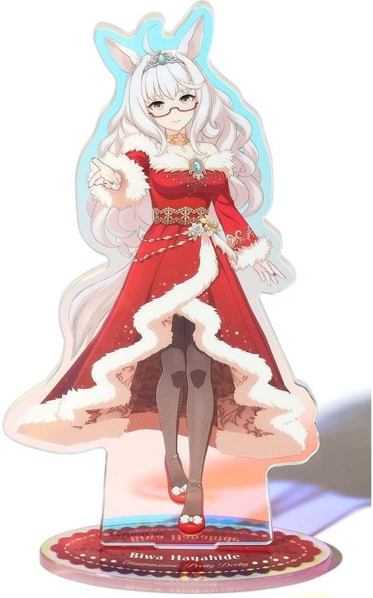 Biwa Hayahide Aurora Acrylic Stand (Noel Rouge Carol) - Umamusume Pretty Derby - Movic - Approx 17×9cm - Pre-owned