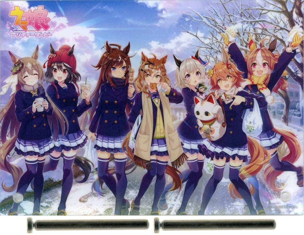 Umamusume Pretty Derby Key Visual Original Acrylic Plate - 7-Eleven 3rd Anniversary Campaign (Seven Net Exclusive) by CDG - 120×169mm