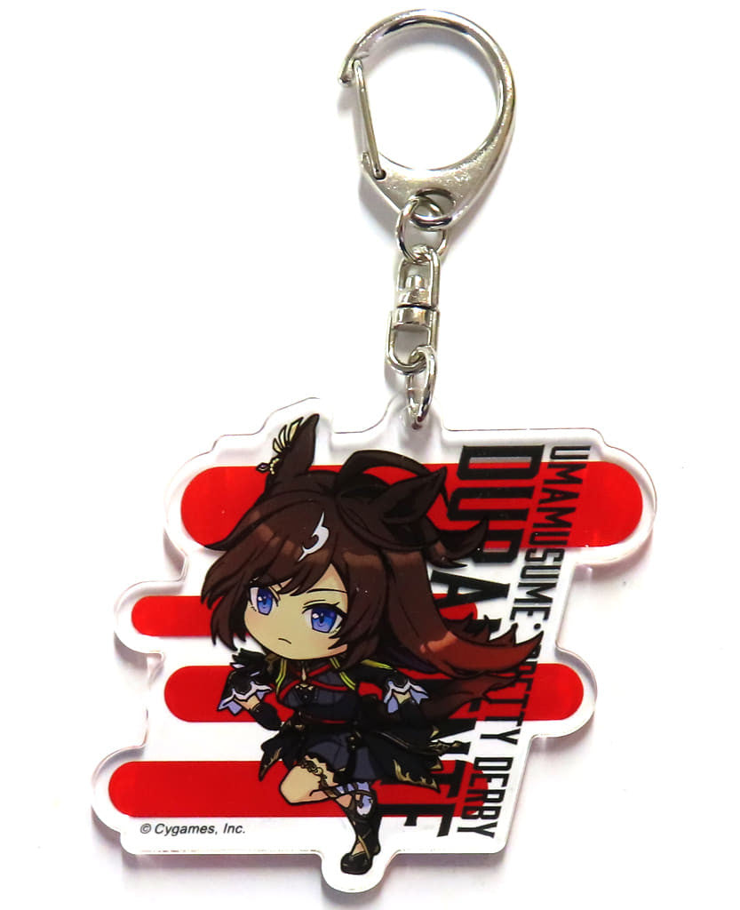 Duramente Acrylic Deformed Trading Keyholder - Umamusume: Pretty Derby × 7-Eleven 3rd Anniversary Exclusive (Approx. 65mm, Pre-owned)