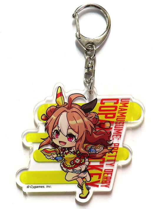 Copano Rickey Acrylic Keychain - Umamusume: Pretty Derby × 7-Eleven 3rd Anniversary Deformed Trading Acrylic Charm (65mm, 7-Eleven/7net Exclusive)