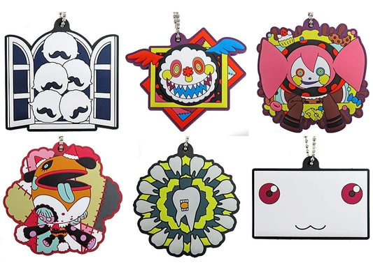 Puella Magi Madoka Magica Rubber Keychain Set - All 6 Characters (Banpresto, Approx. 6 cm) Amusement Prize