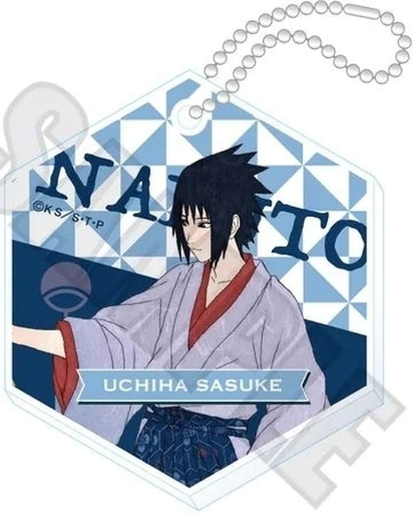 Sasuke Uchiha Acrylic Keychain - Naruto Shippuden Kirakira Acrylic Keyholder Collection Hyakumonogatari ver. (Approx. 65 x 55 x 3 mm, KADOKAWA)