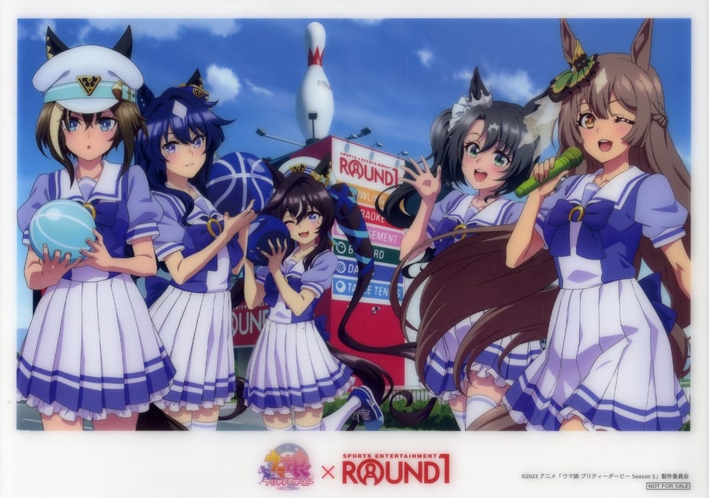 Satono Diamond × Satono Crown × Cheval Grand × Verxina × Vivlos B4 Plamat Floor Mat - Umamusume Pretty Derby Season 3 Collaboration (Round1 Promo, Used)