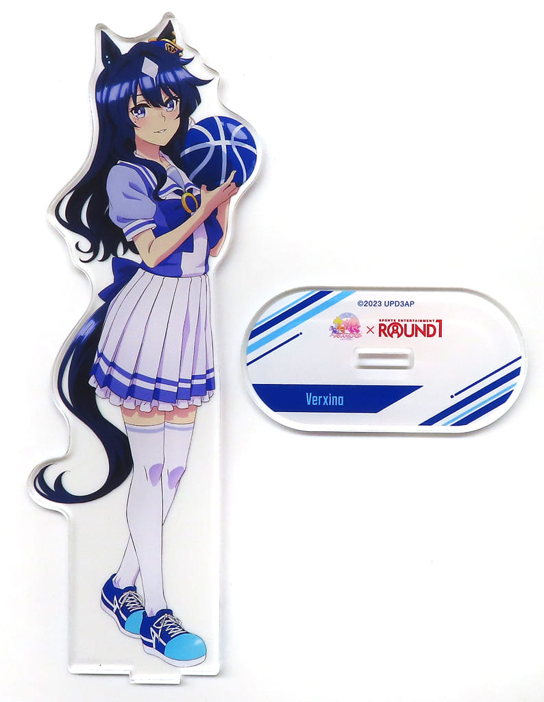 Verxina BIG Acrylic Stand - Umamusume Pretty Derby Season 3 × ROUND1 (Alma Bianca) Approx. 185mm - Pre-owned
