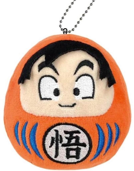 Son Goku Korokoro Daruma Mascot Vol.2 - Dragon Ball Super Plush Keychain Approx. 100 x 90 x 80 mm (Hase-Pro / Bandai) - Pre-owned, No. 1