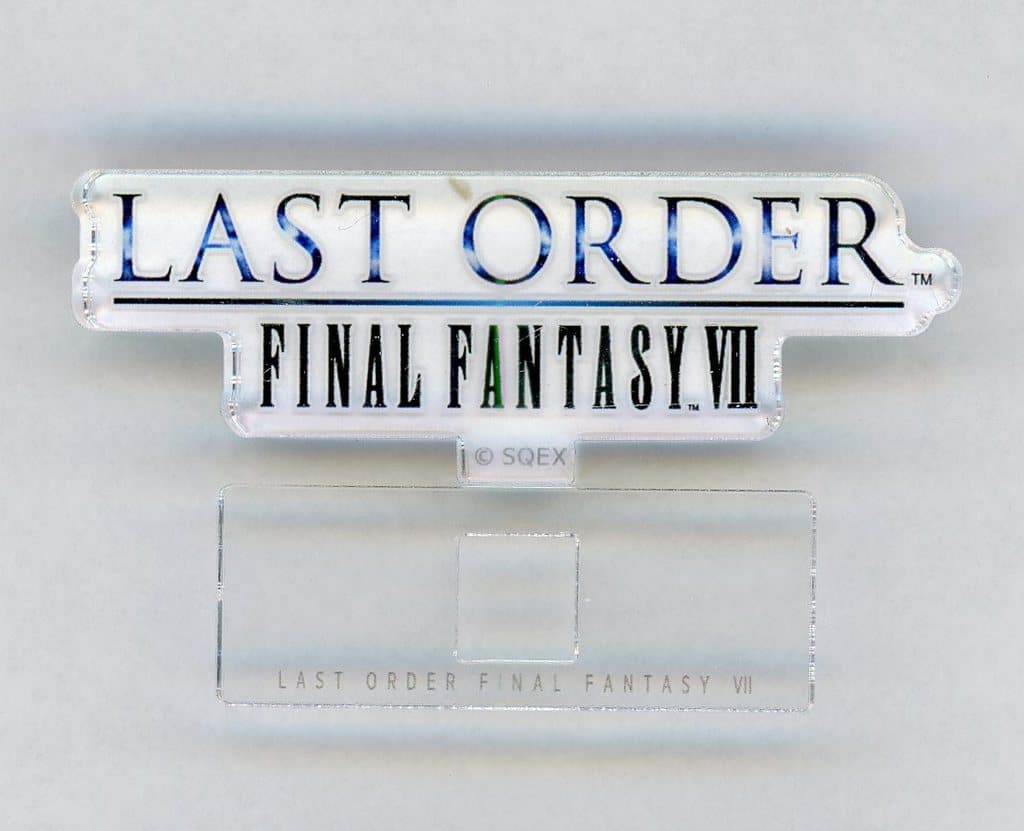 Last Order: Final Fantasy VII Logo Acrylic Stand H Prize