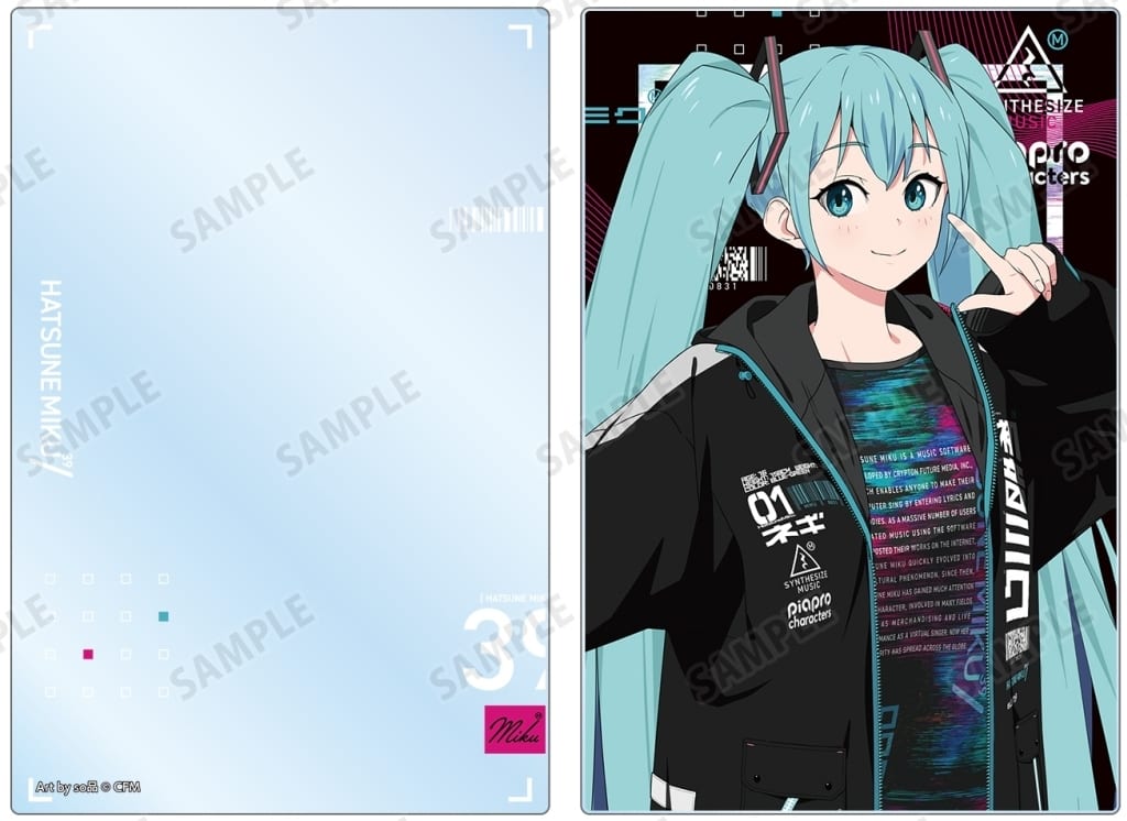 Hatsune Miku Tech Fashion ver. Acrylic Block (Art by sohin) - VOCALOID Hatsune Miku EXPO 10th Anniversary, Alma Bianca 10×15cm Pre-owned