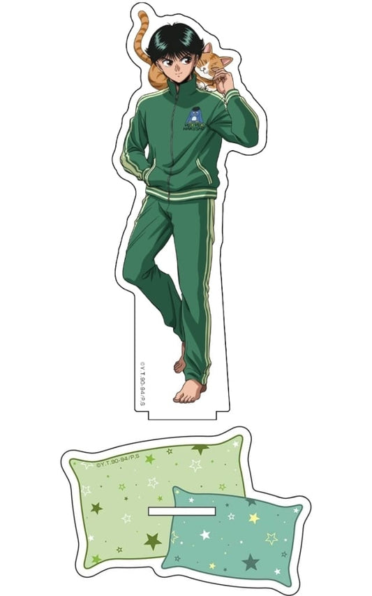 Yusuke Urameshi (Oyasumi Ver.) BIG Acrylic Stand - Yu Yu Hakusho - Medicos Entertainment - Approx. 162 mm - Pre-owned