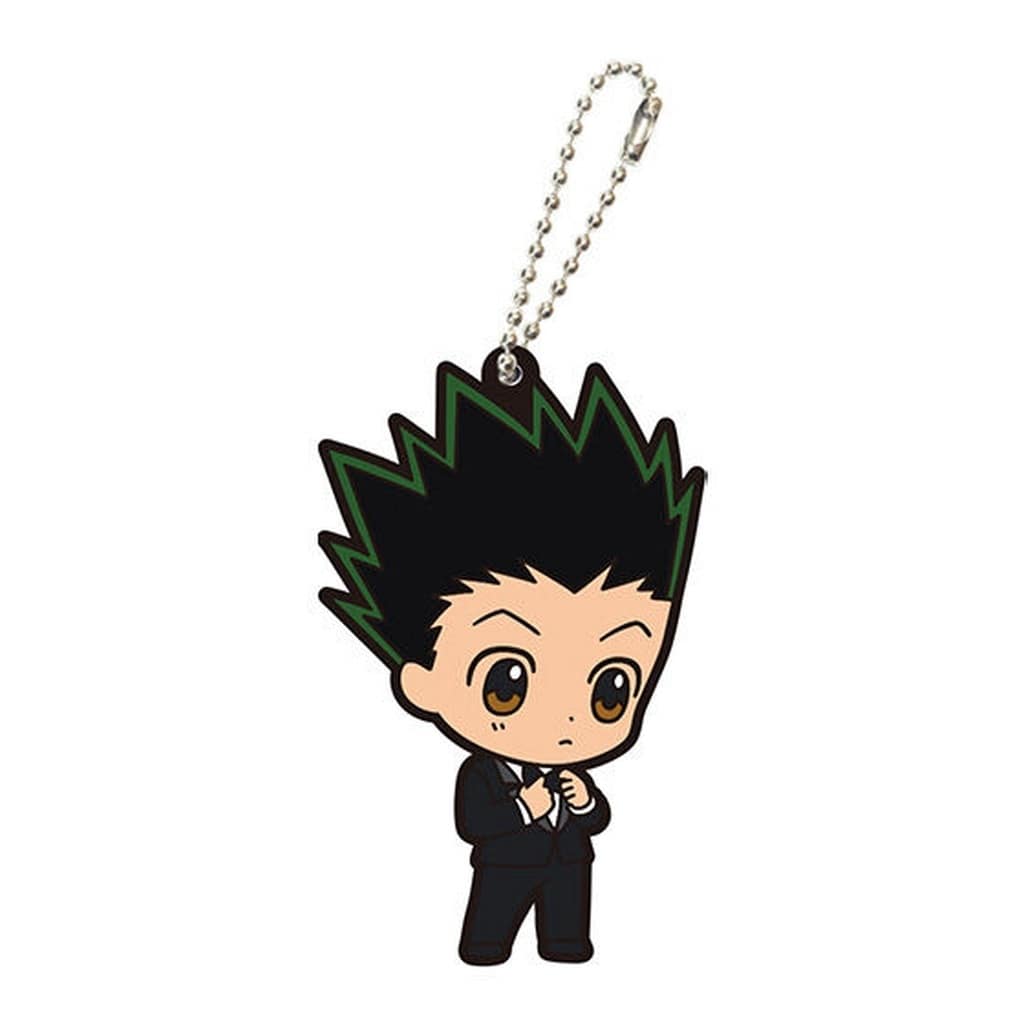 Gon HUNTER×HUNTER Capsule Rubber Mascot Vol. 4 Keychain with Ball Chain by Bandai, Pre-Owned