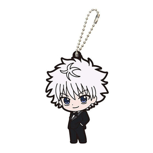 Killua Hunter x Hunter Capsule Rubber Mascot Vol. 4 Keychain by Bandai, Pre-owned