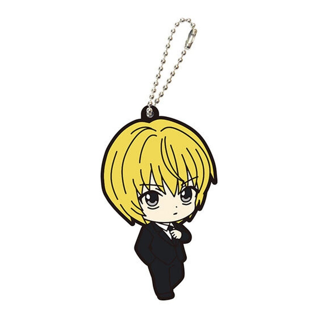 Kurapika HUNTER×HUNTER Rubber Mascot Keychain Vol. 4 with Ball Chain by Bandai, Pre-Owned