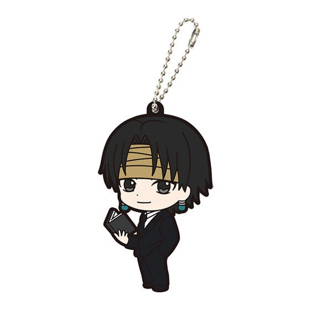 Chrollo Hunter x Hunter Capsule Rubber Mascot Vol. 4 Keychain with Ball Chain by Bandai, Pre-owned