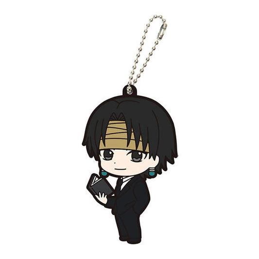 Chrollo Hunter x Hunter Capsule Rubber Mascot Vol. 4 Keychain with Ball Chain by Bandai, Pre-owned