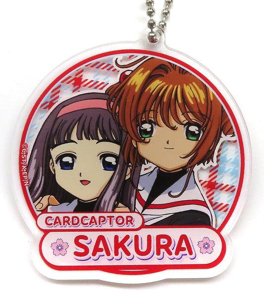 Sakura Kinomoto & Tomoyo Daidouji Acrylic Keychain - Cardcaptor Sakura × Karaoke no Tetsujin Collaboration - Approx. 63 x 69 mm (Pre-owned)