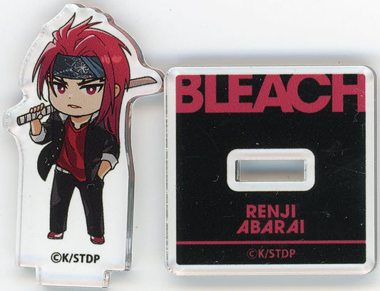 Renji Abarai Acrylic Mini Stand - BLEACH x Yokohama Landmark Tower THE HIGH SCHOOL WARFARE in Cafe Fan Base (Kotowari) Pre-owned Approx. 30 x 40 mm