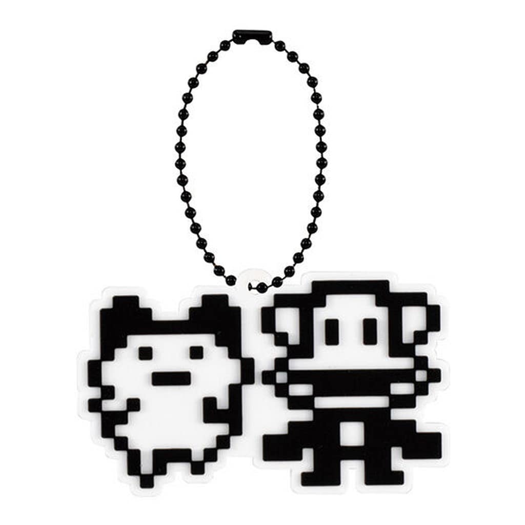 Mametchi × Julius Tamagotchi × Paul Frank Rubber Mascot Keychain