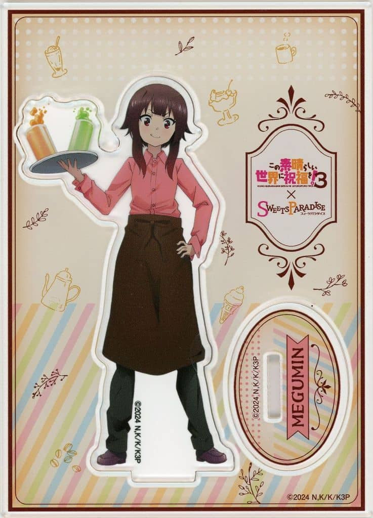 Megumin Full-Body Acrylic Stand KonoSuba 3 x Sweets Paradise