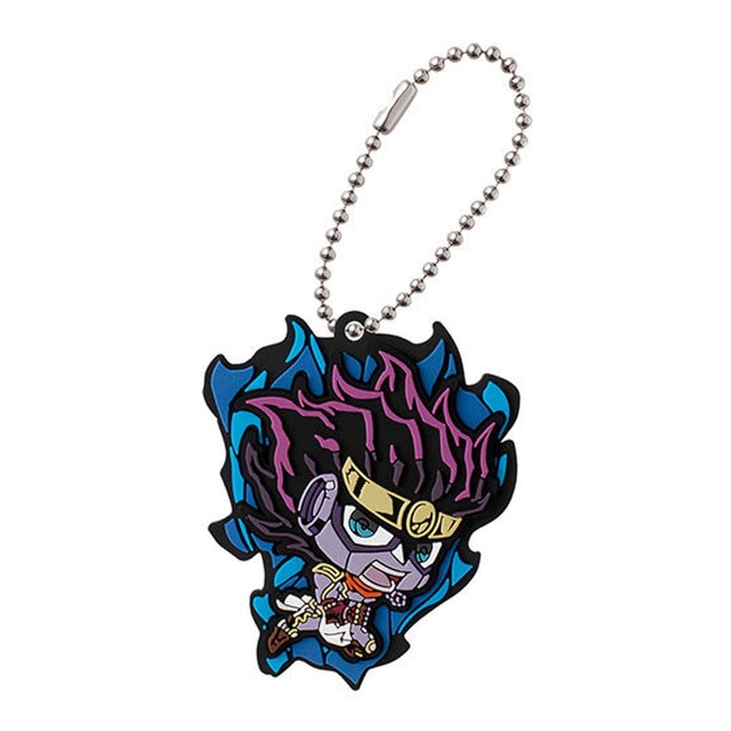 Star Platinum Rubber Mascot Keychain from JoJo's Bizarre Adventure: Rubber Mascot Collection 02 by Bandai