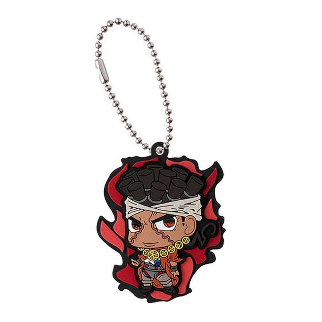 Muhammad Avdol JoJo’s Bizarre Adventure Rubber Mascot Collection 02 Keychain by Bandai, Pre-Owned