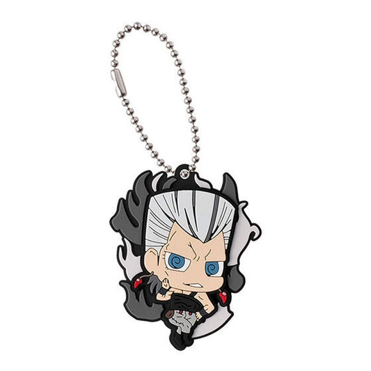 Jean Pierre Polnareff Rubber Mascot Keychain from JoJo's Bizarre Adventure: Rubber Mascot Collection 02 by Bandai, Pre-Owned
