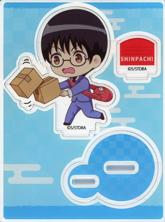 Shinpachi Shimura Acrylic Stand - Postman Style ENGAWA Original Illustration (Approx. 120 x 90 mm) - Pre-owned - Gintama
