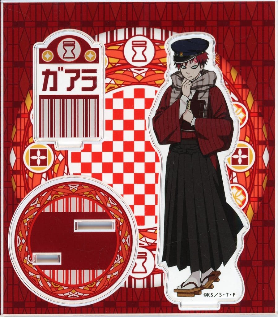 Gaara Acrylic Stand - Student Style Ver. | Naruto Shippuden TSUTAYA POP UP SHOP (Bell House, Approx. 110 x 125 mm) - Pre-owned