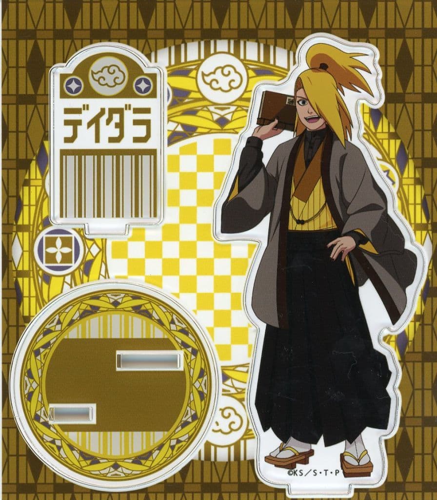 Deidara Acrylic Stand Student Style Ver. - Naruto Shippuden TSUTAYA Pop Up Shop (BellHouse) - Approx. 110 x 125 mm - Pre-owned