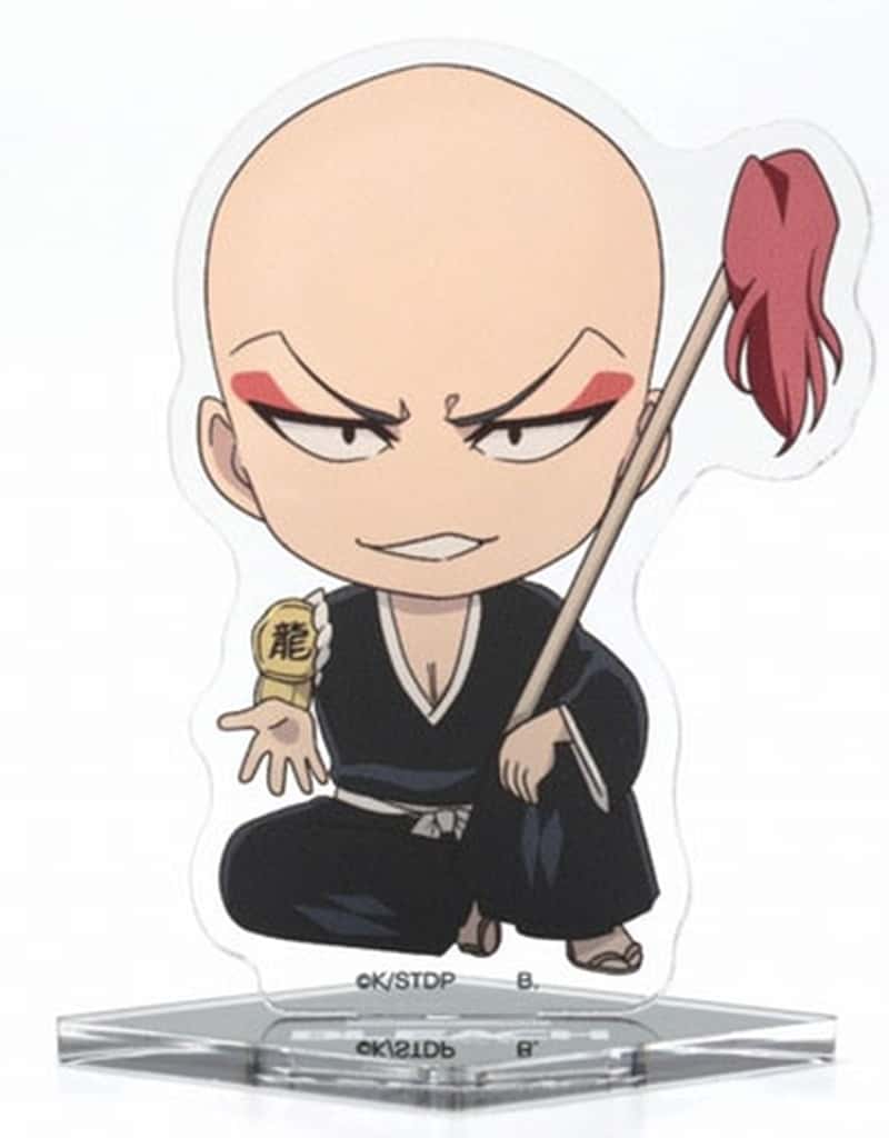 Ikkaku Madarame Acrylic Stand - BLEACH Thousand-Year Blood War Hapikuro! Vol.2 (Bandai, Approx. 47 x 73 mm) - Random Single (Used)