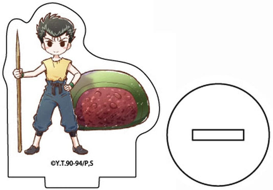 Yusuke Urameshi Acrylic Petit Stand - GraffArt 'Hanayori Dango' Version (Height Approx. 70 mm, A3) - Pre-owned - Yu Yu Hakusho