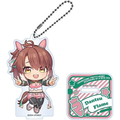 Dantsu Flame Deformed Acrylic Keychain Stand - Umamusume Pretty Derby (Movie: Beginning of a New Era) - Sega - Approx 4.2×7.4 cm (Used)