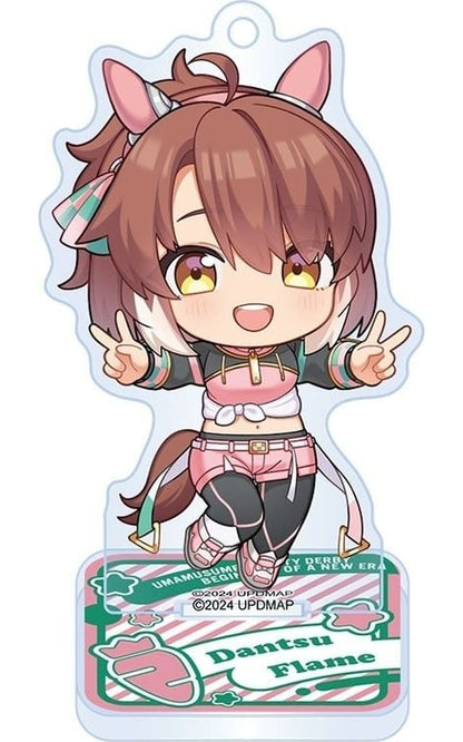 Dantsu Flame Deformed Acrylic Keychain Stand - Umamusume Pretty Derby (Movie: Beginning of a New Era) - Sega - Approx 4.2×7.4 cm (Used)