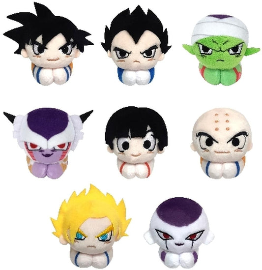 Dragon Ball Z Hug-Chara Collection Complete 8-Piece Set - Max Limited Plush Keychain Charms (Length Approx. 90 mm)