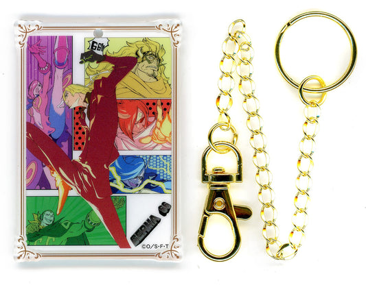 Sanji & Germa 66 Acrylic Bag Charm - One Piece Mainichi Illustration Collection (Approx. 56 x 70 x 5 mm) Toei Animation