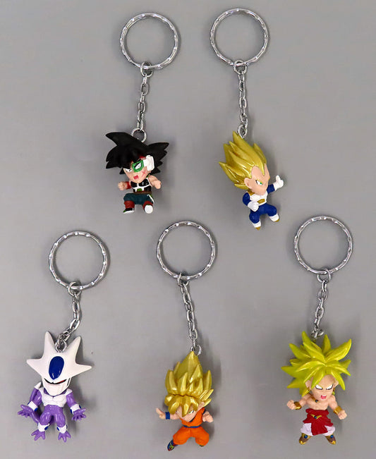 Dragon Ball Z Figure Keychain Set - 5-Piece Theater Edition Prize Set (Banpresto) Approx. 4 cm