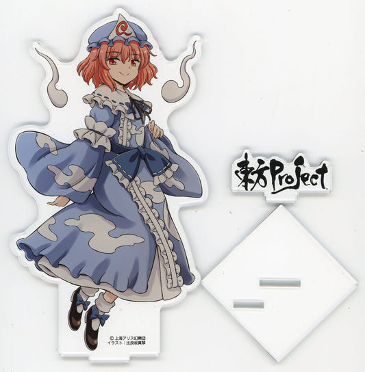Yuyuko Saigyouji Acrylic Stand (illust. Makoto Hirasaka) — Touhou Project 18cm Tablier Marketing 20th Anniversary Eiyashou Theme (Used)